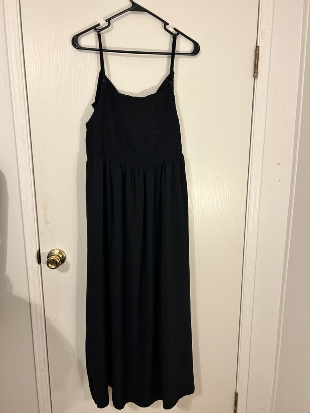 Black Draped Cowl Neck Midi Dress - Women's - Picture 6 of 8